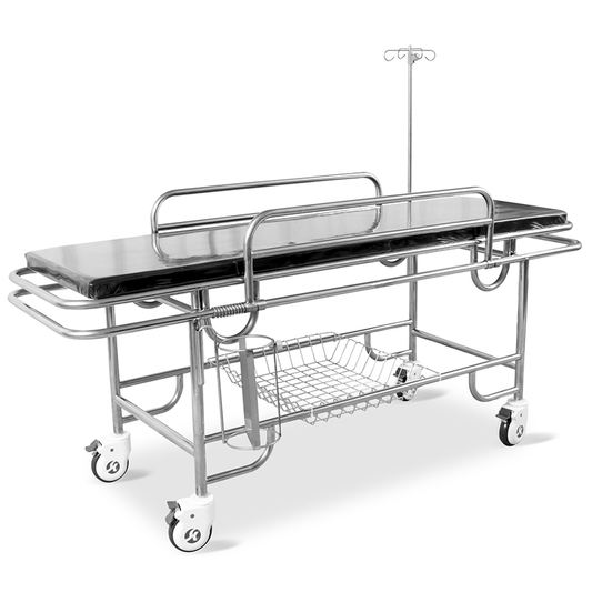 HP037A Medical Appliances Cheap Metal Patient Transfer Transport Trolley