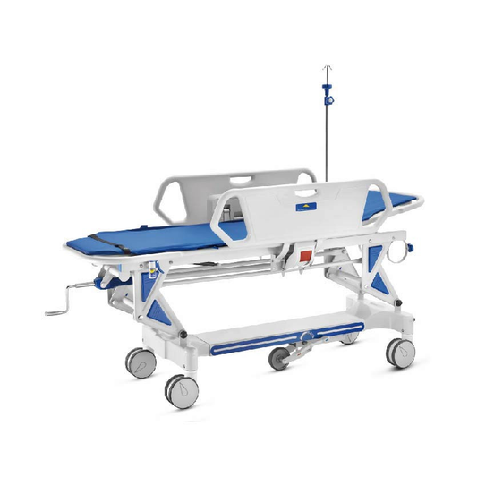 HP-2R Hospital Manual Bed Patient Transfer Trolley Emergency Stretcher