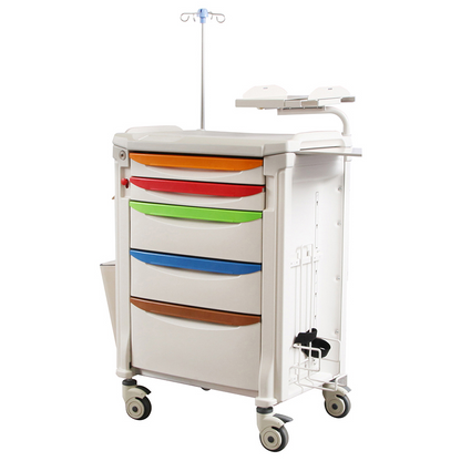 MT-11 Hospital ABS Functional Utility Medicine Cart Nursing Trolley For Treatment