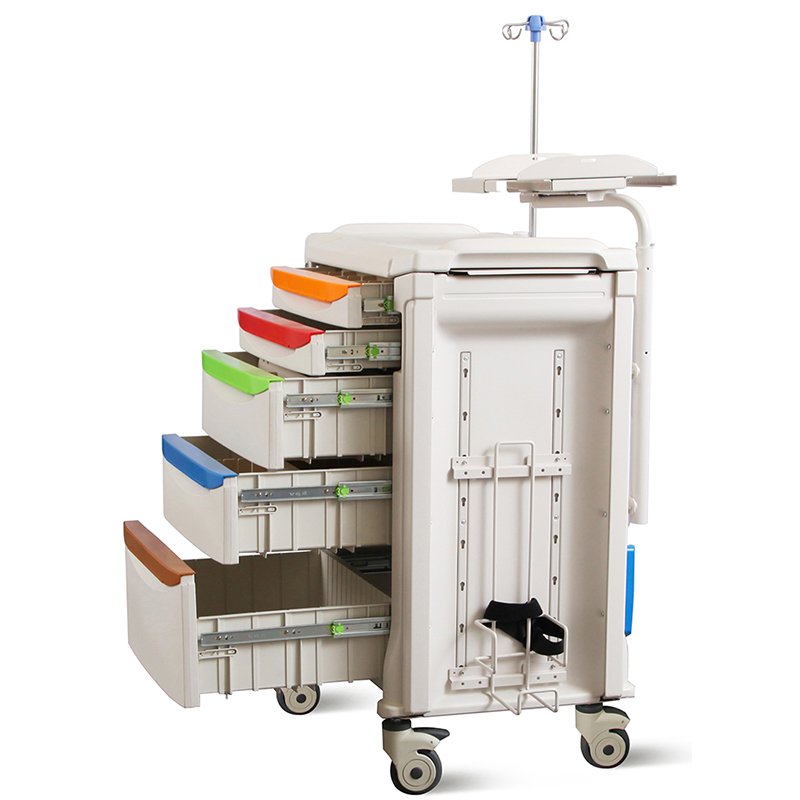 MT-11 Hospital ABS Functional Utility Medicine Cart Nursing Trolley For Treatment